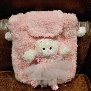NWOT Pink Chenille Ballerina Backpack